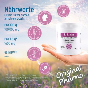 L-Lysin 150g Etikett